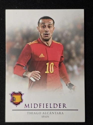 Thiago Alcantara 2021 Futera Unique World Football Purple /60