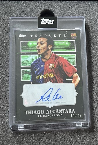 Thiago Alcântara 2009 Topps FC Barcelona Triplete /75