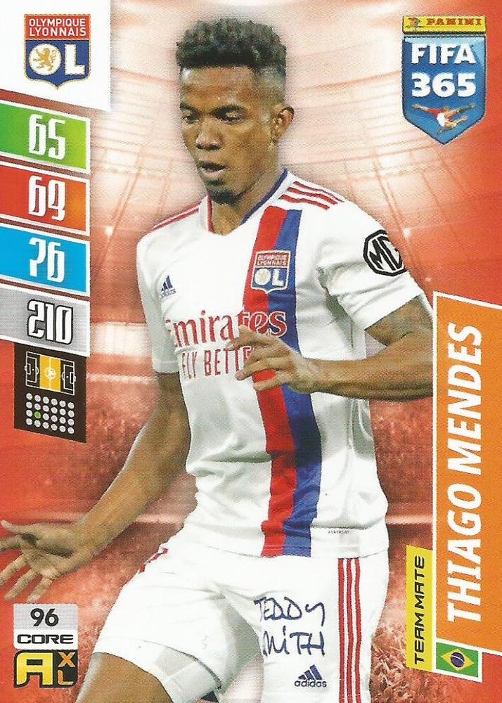 Thiago Mendes 2022 Panini Adrenalyn XL FIFA 365