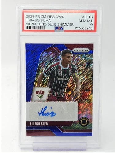 Thiago Silva 2025 Panini Prizm FIFA CWC Blue Shimmer