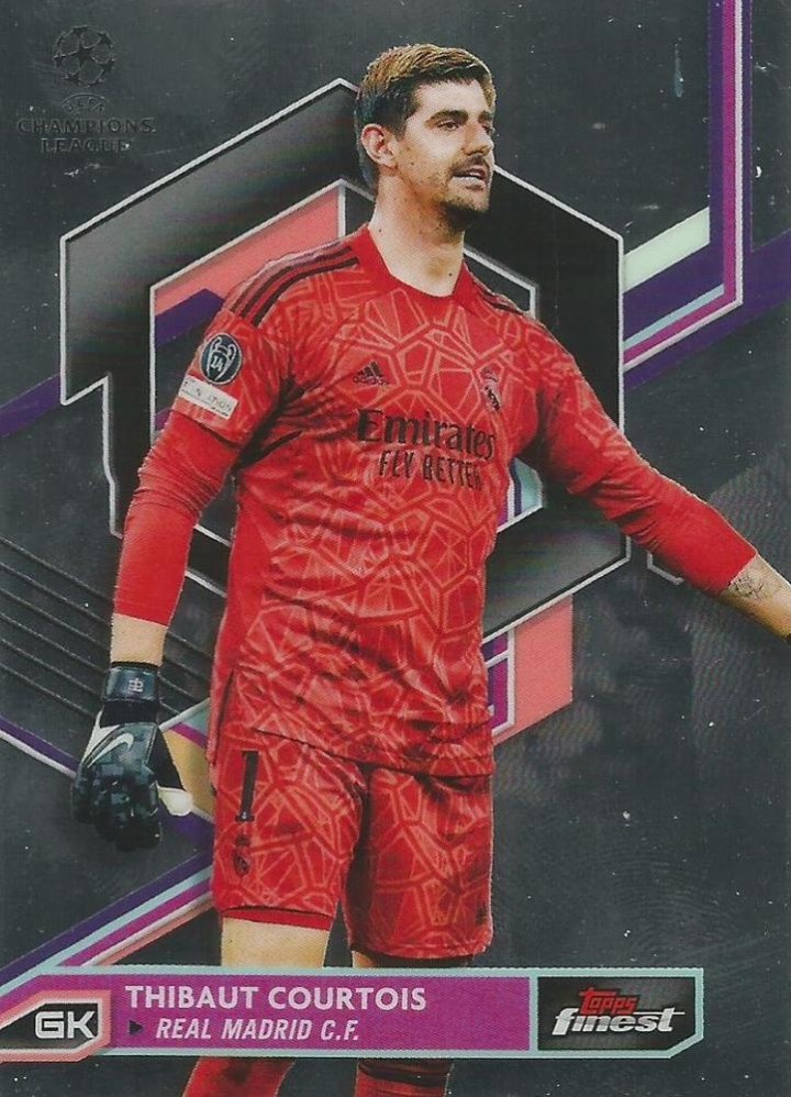 Thibaut Courtois 2022 Topps Finest UEFA 81