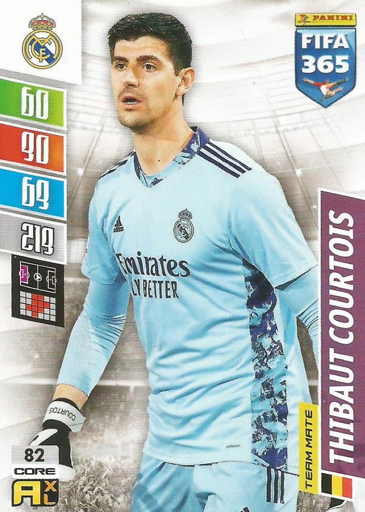 Thibaut Courtois 2022 Panini Adrenalyn XL FIFA 365