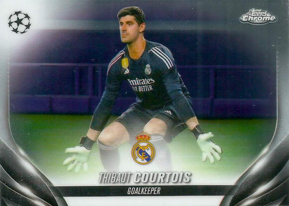 Thibaut Courtois 2023 Topps Chrome UEFA Club Competitions