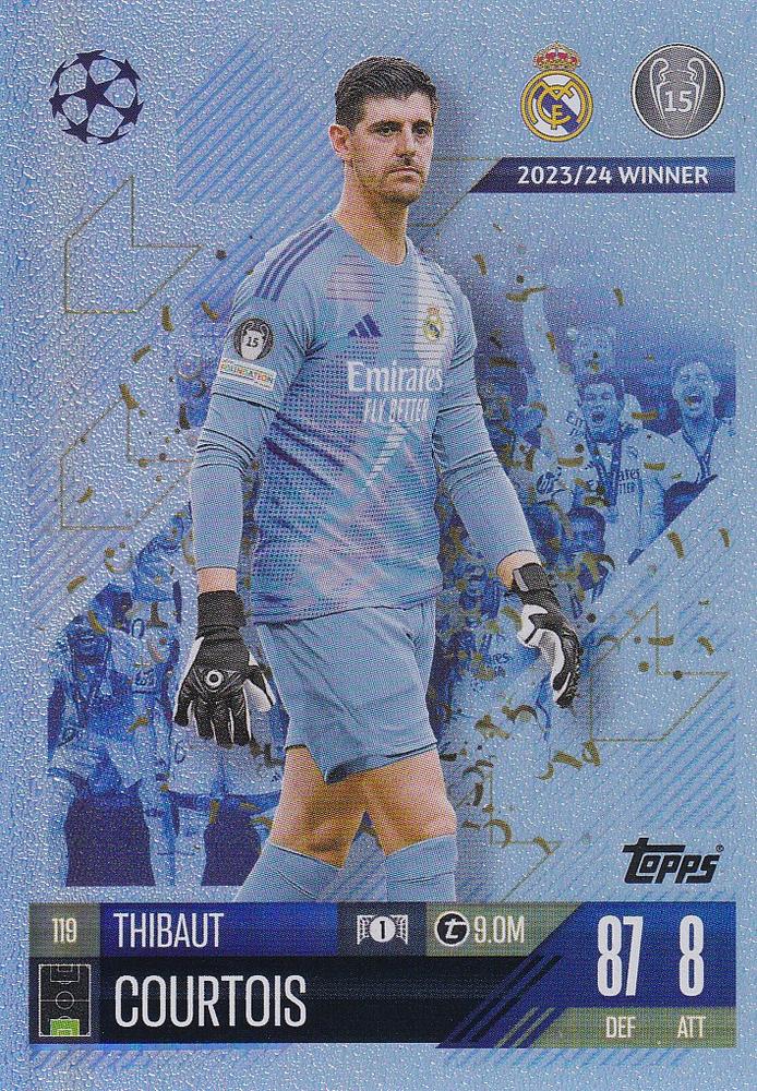 Thibaut Courtois 2024 Topps Match Attax UEFA Club Competitions