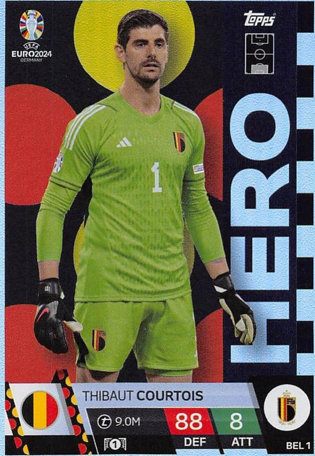 Thibaut Courtois 2024 Topps Match Attax UEFA EURO