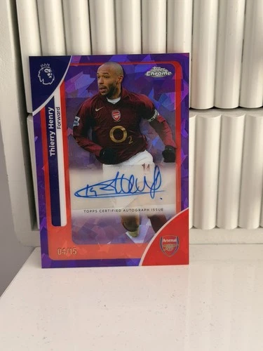 Thierry Henry 2026 Topps Chrome Purple Sapphire /15