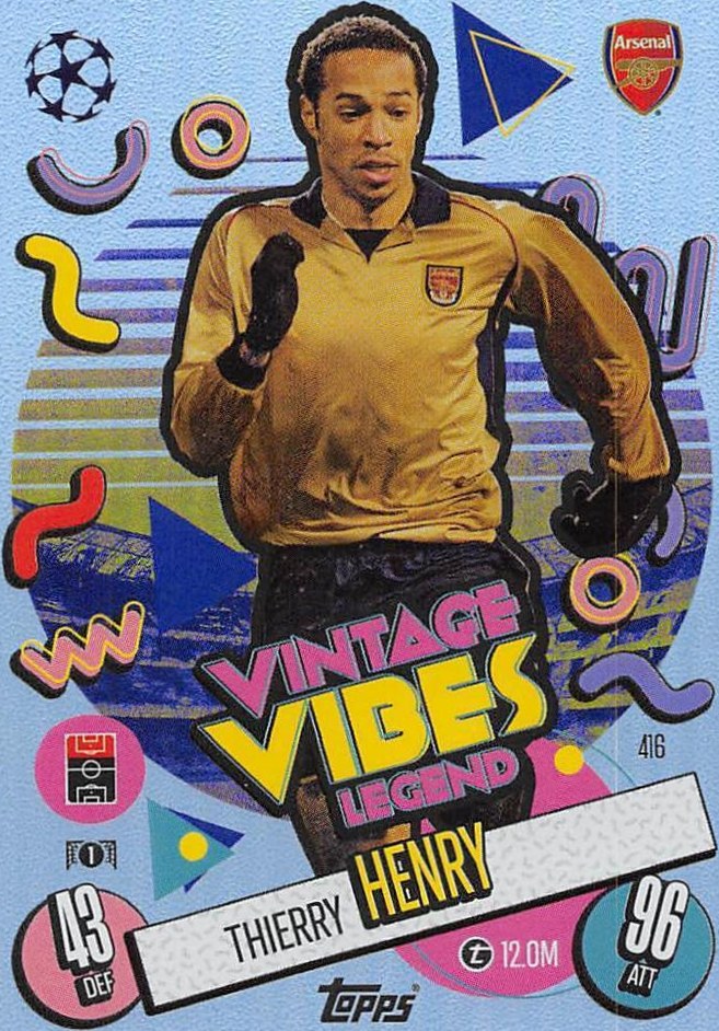 Thierry Henry 2024 Topps Match Attax UEFA Club Competitions