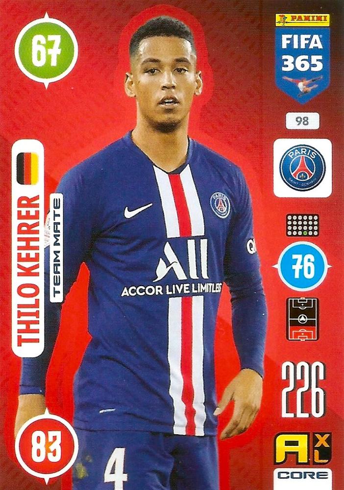 Thilo Kehrer 2021 Panini Adrenalyn XL FIFA 365