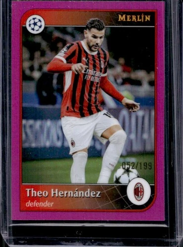 Théo Hernandez 2024 Topps Merlin Chrome Pink Refractor /199