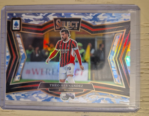 Théo Hernandez 2024 Panini Select Prizm Serie A Blue Camo /30