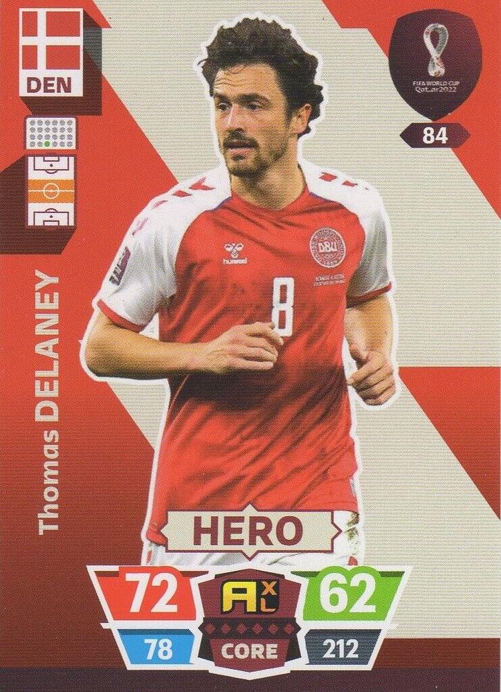 Thomas Delaney 2022 Panini Adrenalyn XL FIFA World Cup