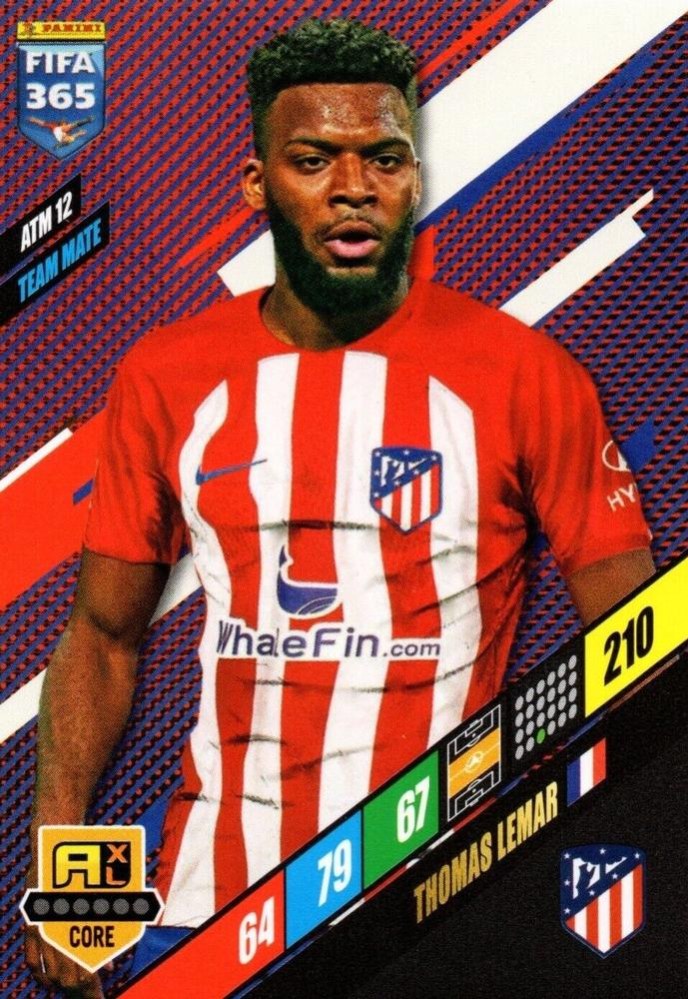 Thomas Lemar 2024 Panini Adrenalyn XL FIFA 365