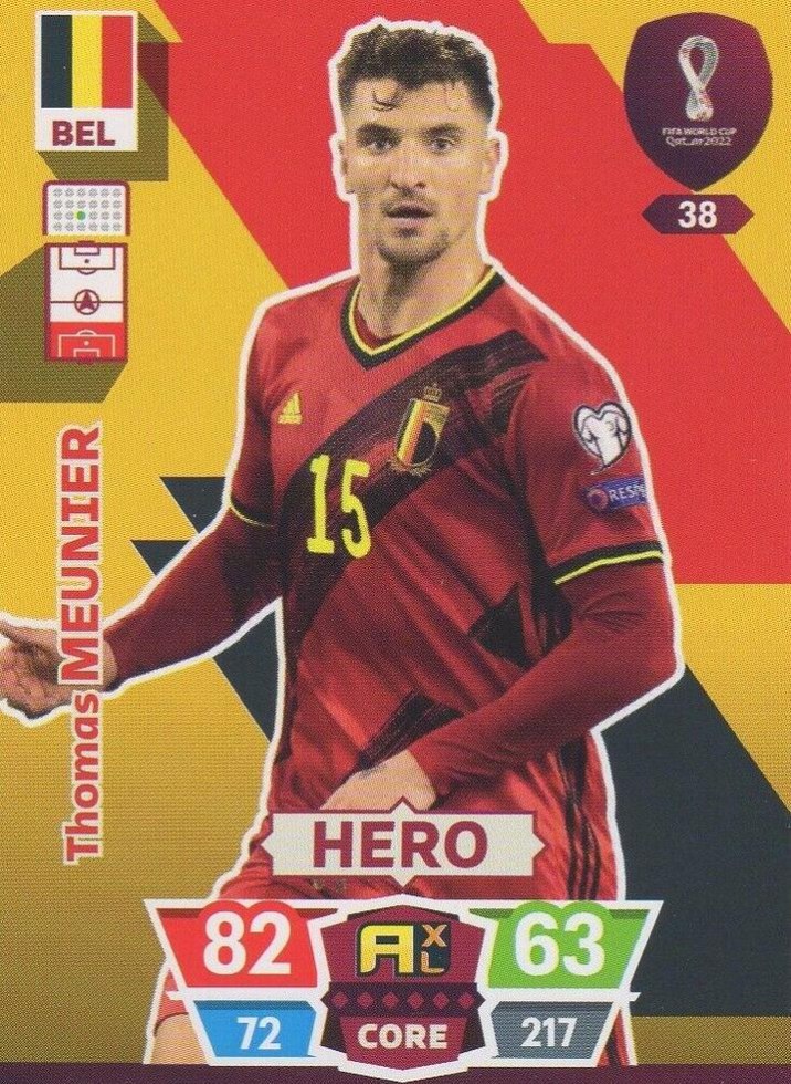 Thomas Meunier 2022 Panini Adrenalyn XL FIFA World Cup
