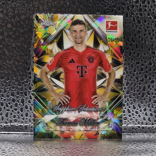 Thomas Müller 2024 Topps Chrome Bundesliga Gold /50