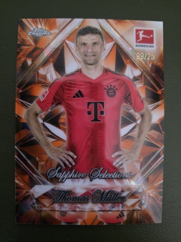 Thomas Müller 2025 Topps Chrome Bundesliga Orange /25