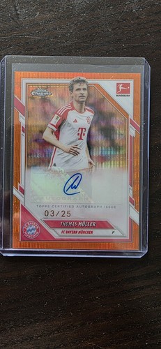 Thomas Müller 2025 Topps Chrome Orange Wave /25