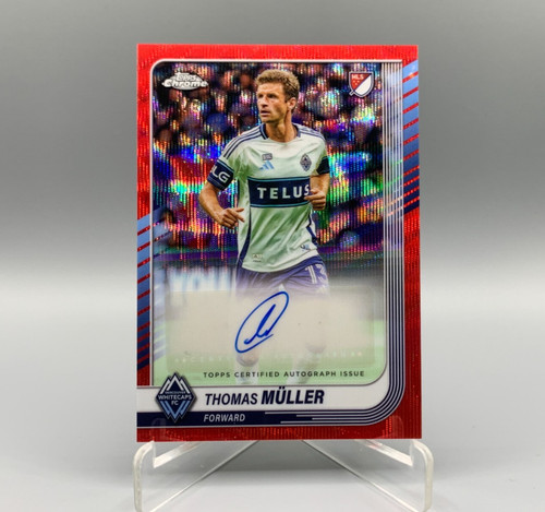 Thomas Müller 2025 Topps Chrome Red Wave /5