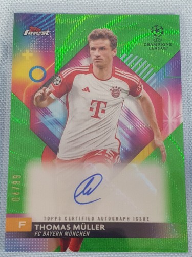 Thomas Müller 2024 Topps Finest Green /99