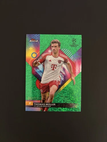 Thomas Müller 2023 Topps Finest Green Speckle /125