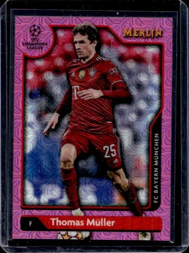 Thomas Müller 2021 Topps Merlin Chrome Pink Refractor /275