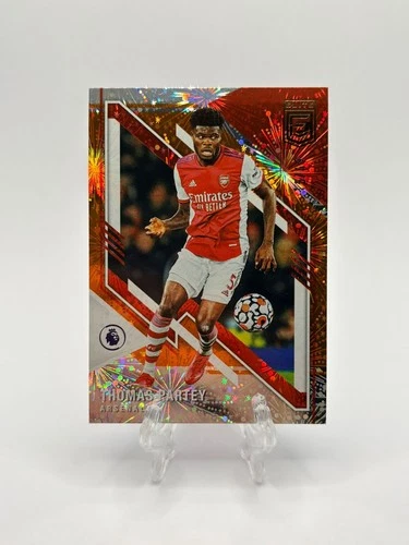 Thomas Partey 2021 Panini Donruss Elite Orange Fireworks /49