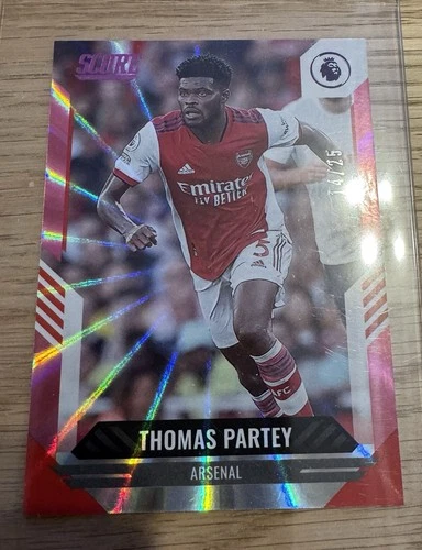 Thomas Partey 2021 Panini Score Pink Lava /25