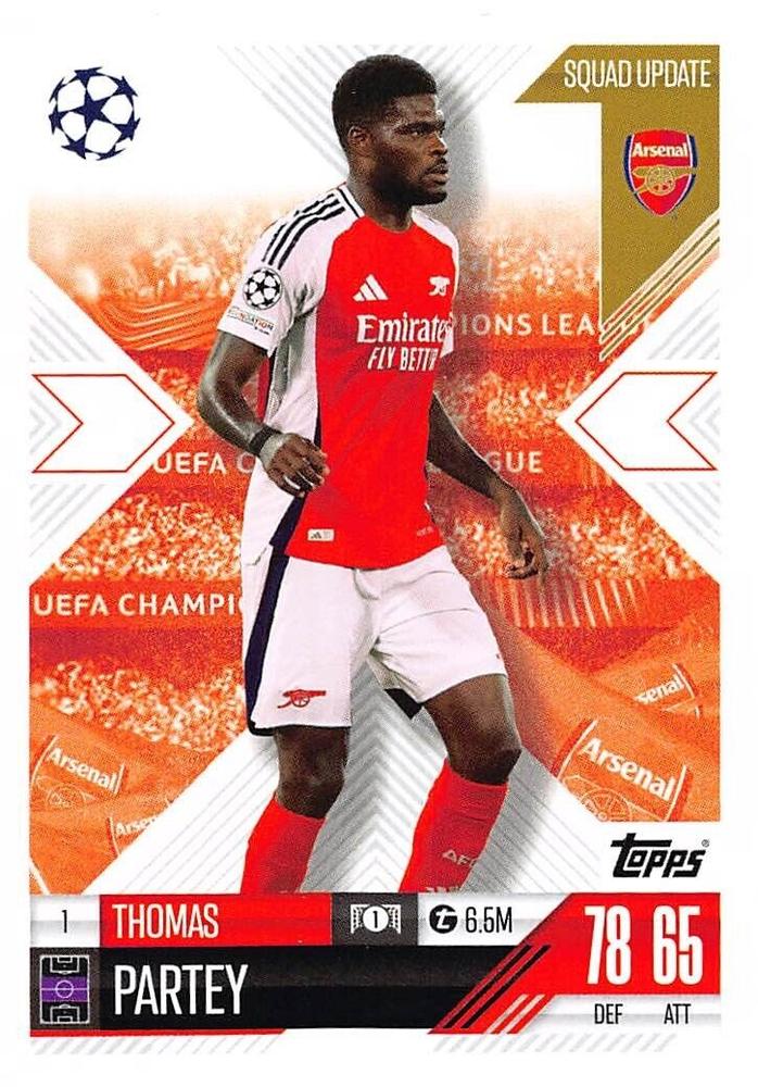Thomas Partey 2024 Topps Match Attax UEFA Club Competitions Extra