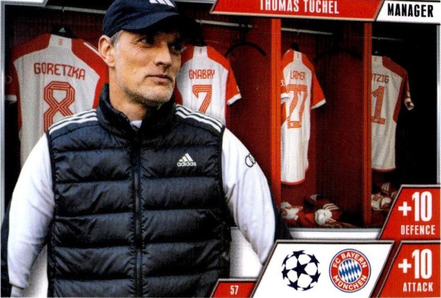 Thomas Tuchel 2023 Topps Match Attax UEFA Club Competitions Extra