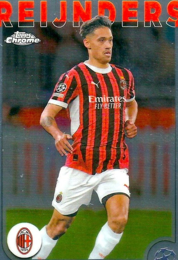 Tijjani Reijnders 2024 Topps Chrome UEFA Club Competitions