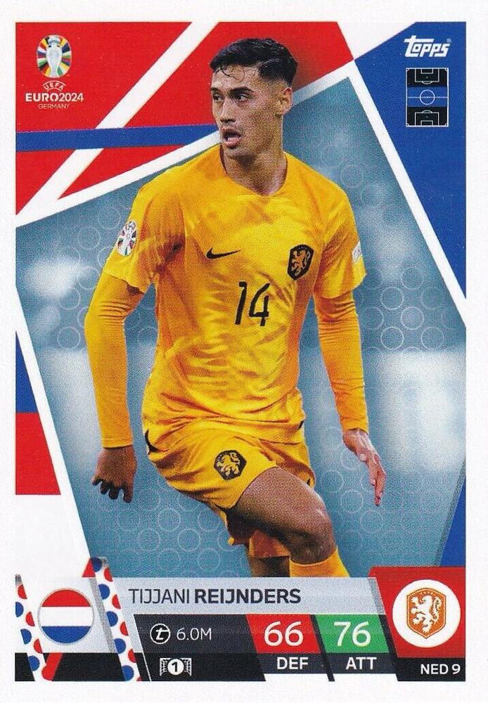 Tijjani Reijnders 2024 Topps Match Attax UEFA EURO
