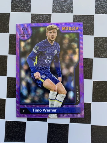 Timo Werner 2021 Topps Merlin Chrome Purple /15