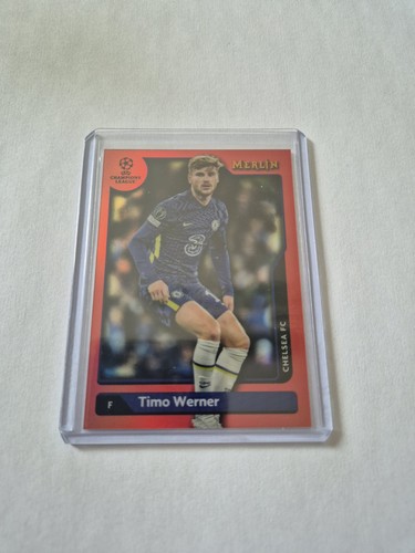 Timo Werner 2021 Topps Merlin Chrome Red Refractor /10
