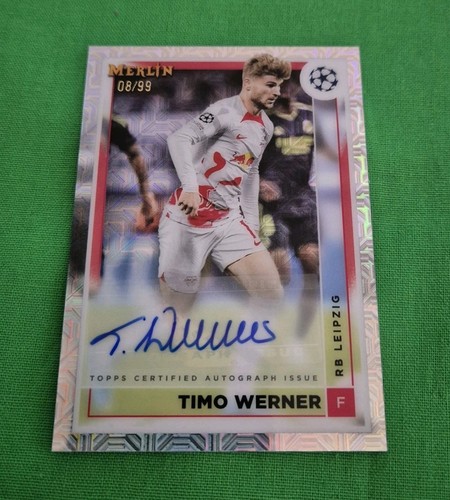 Timo Werner 2023 Topps Merlin Chrome UEFA Refractor /99