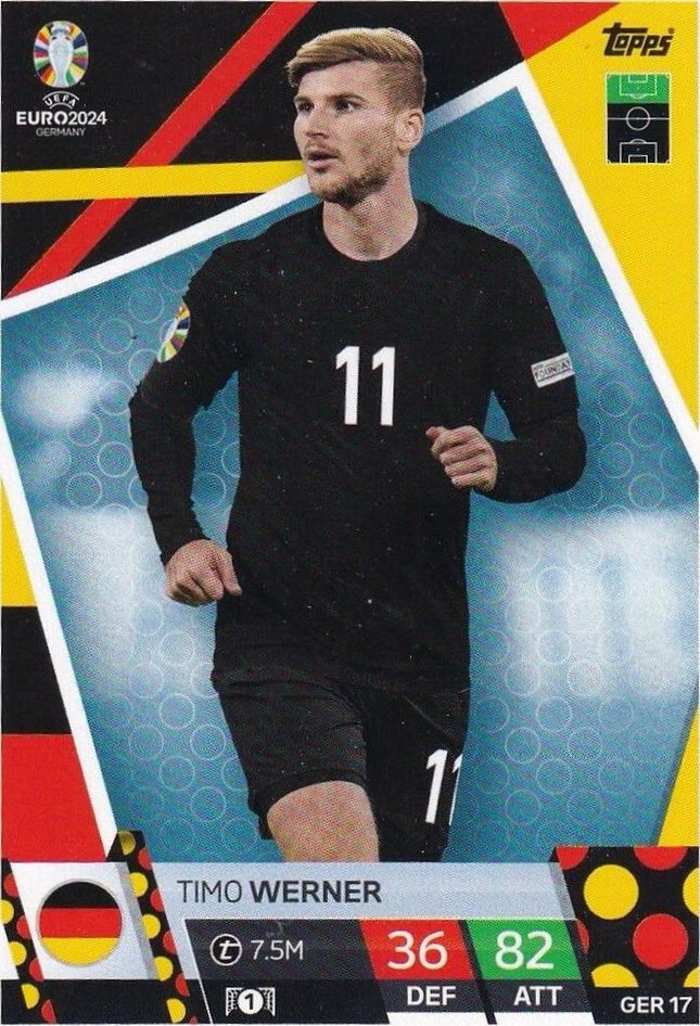 Timo Werner 2024 Topps Match Attax UEFA EURO
