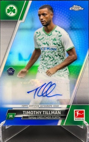 Timothy Tillman Topps Chrome Bundesliga Blue /299