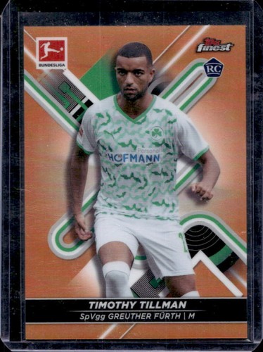Timothy Tillman 2021 Topps Finest Orange Refractor /25