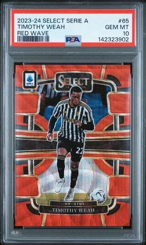 Timothy Weah 2024 Panini Select Red Wave /49