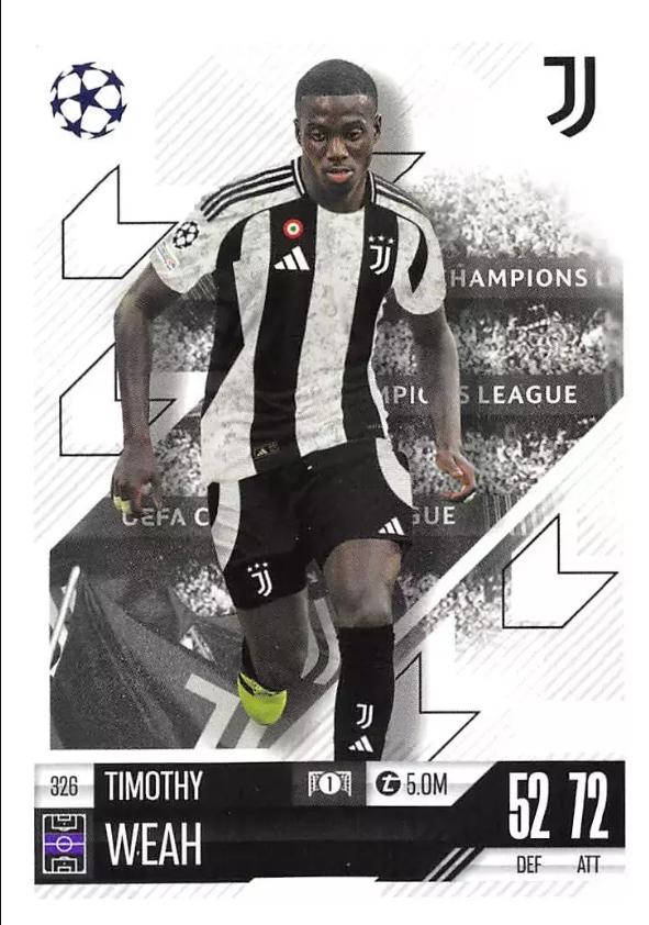 Timothy Weah 2024 Topps Match Attax UEFA Club Competitions