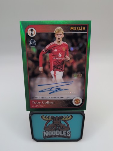 Toby Collyer 2024 Topps Merlin Chrome Green /99