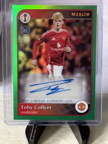 Toby Collyer 2024 Topps Merlin Chrome Green Refractor /99