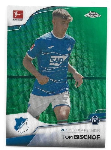Tom Bischof 2022 Topps Chrome Bundesliga Green Wave Refractor /99