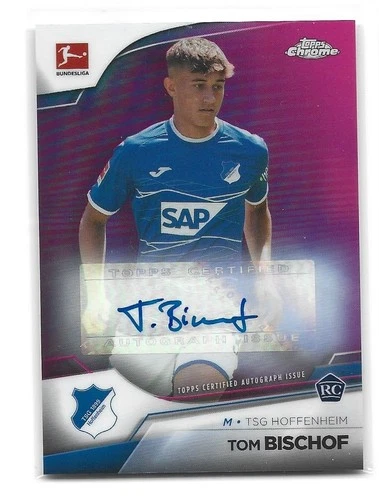 Tom Bischof 2022 Topps Chrome Bundesliga Magenta /150