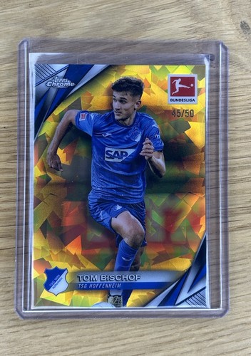 Tom Bischof 2024 Topps Chrome Bundesliga Sapphire Gold /50