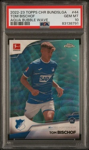 Tom Bischoff 2023 Topps Chrome Bundesliga Aqua Wave /275