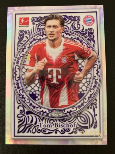 Tom Bischoff 2025 Topps Chrome Bundesliga Purple /75