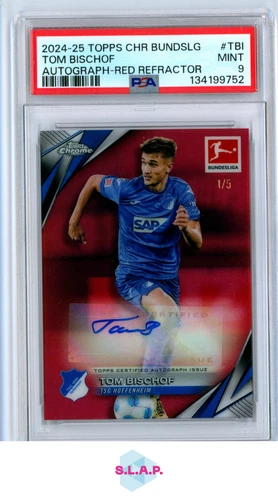 Tom Bishop 2024 Topps Chrome Red Refractor /5