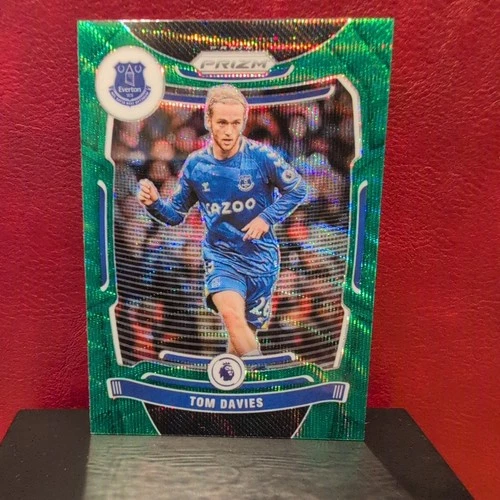 Tom Davies 2021 Panini Prizm Premier League Green Wave