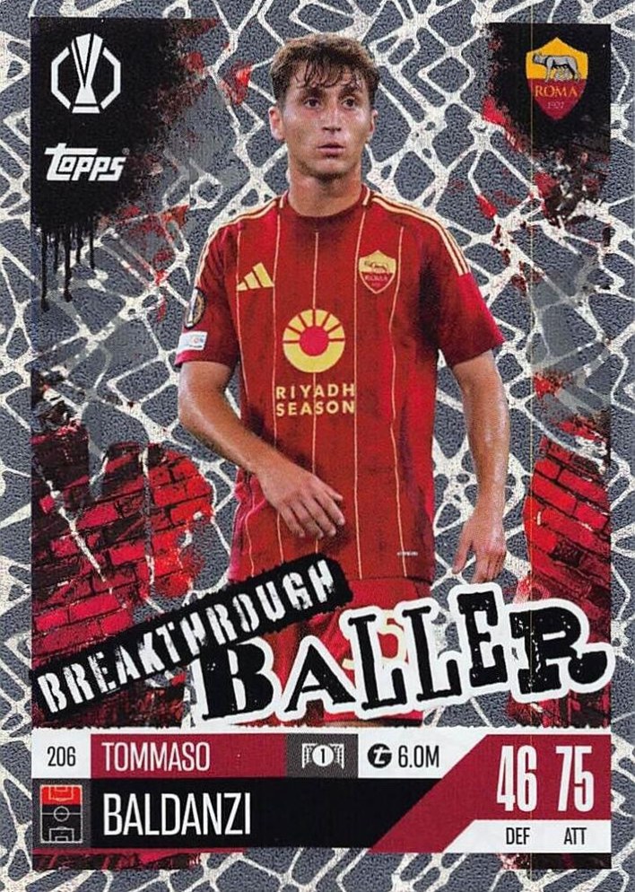 Tommaso Baldanzi 2024 Topps Match Attax UEFA Club Competitions Extra