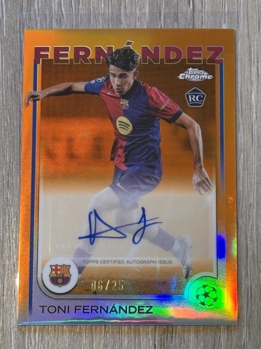Toni Fernandez 2024 Topps Chrome Orange /25