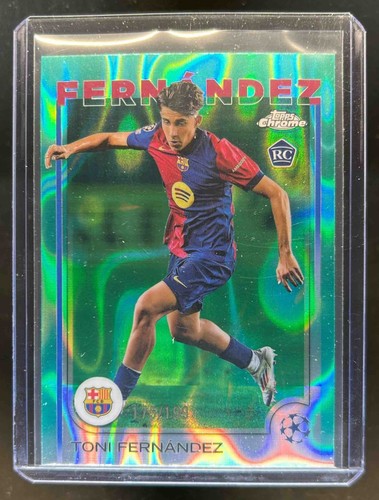 Toni Fernandez 2024 Topps Chrome UEFA Aqua Lava Refractor /199